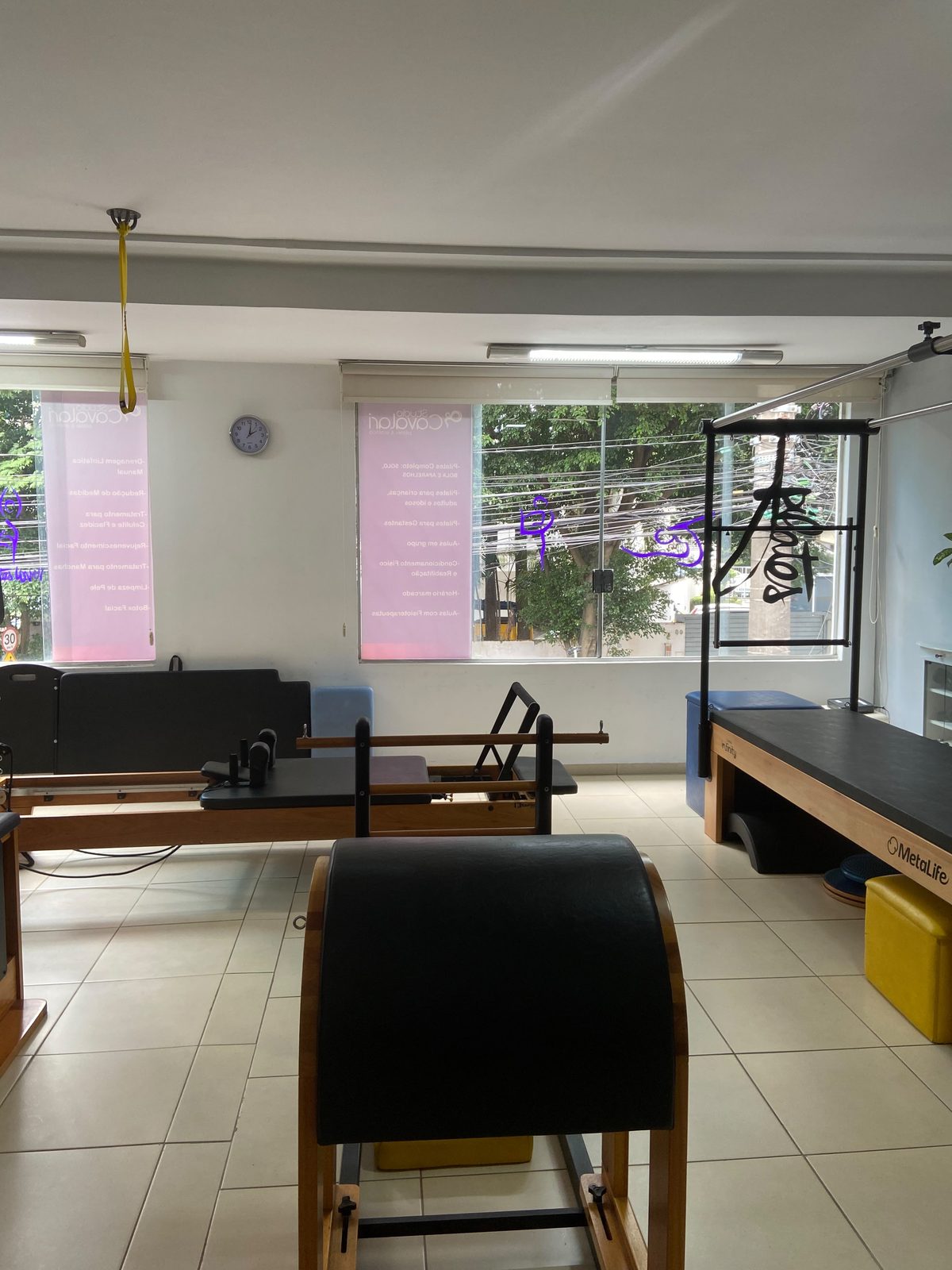 Sala de Pilates do Studio Cavalari