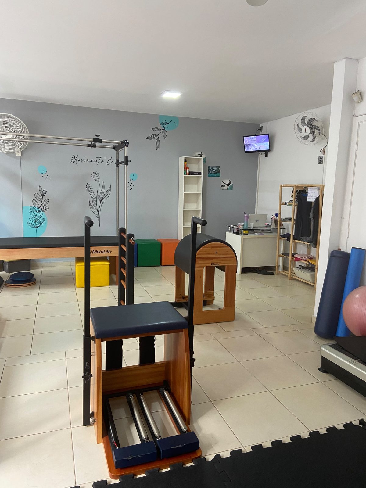 Equipamentos de Pilates do estúdio